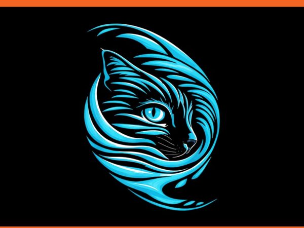 Blue cat wave for kamala 47 png, funny cat ladies harris 2024 png t shirt template