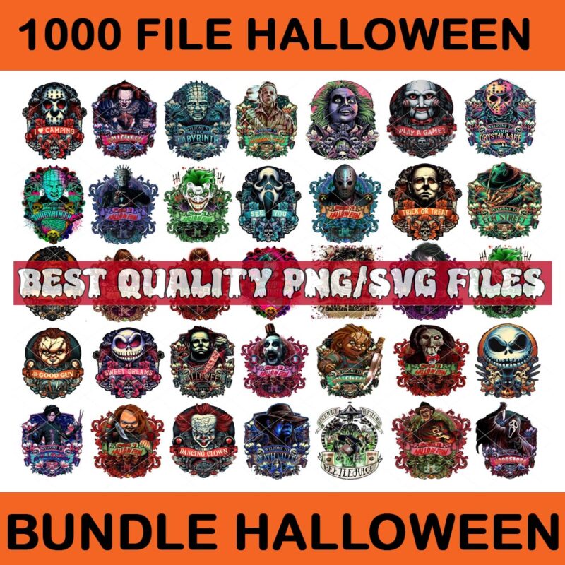 Bundle Horror Friend Movie Halloween PNG, Pink Ghost Halloween PNG, Pink Ghost Horror Friend PNG