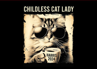 Childless Cat Lady Harris 2024 PNG