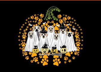 Dog Ghost Spooky Season Halloween PNG t shirt vector illustration