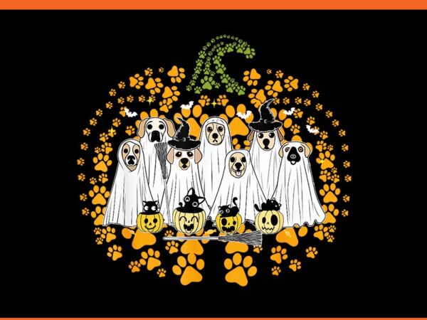 Dog ghost spooky season halloween png t shirt vector illustration