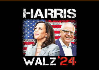 Harris Waltz 2024 PNG, Kamala Harris Tim Waltz 2024 PNG graphic t shirt