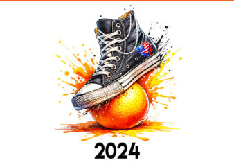 Sneakers And Pearls Smashing An Orange Crushing Kamala 2024 PNG