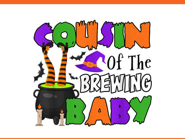 Cousin of brewing baby halloween png t shirt vector file