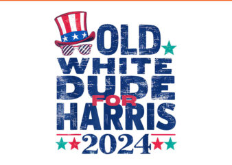 Old White Dude For Harris 2024 PNG