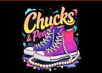 Chucks And Pearls 2024 PNG, Kamala Harris PNG t shirt vector file