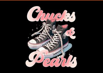 Chucks And Pearls I’M With Her Kamala PNG