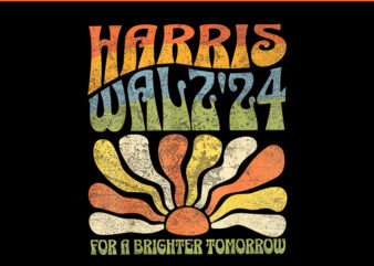 Harris Waltz 2024 For A Brighter Tomorrow PNG graphic t shirt