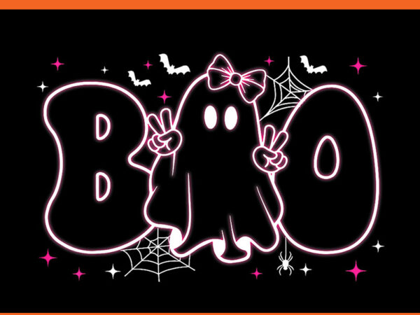 Cute ghost floral boo halloween png, ghost spooky season png t shirt vector file