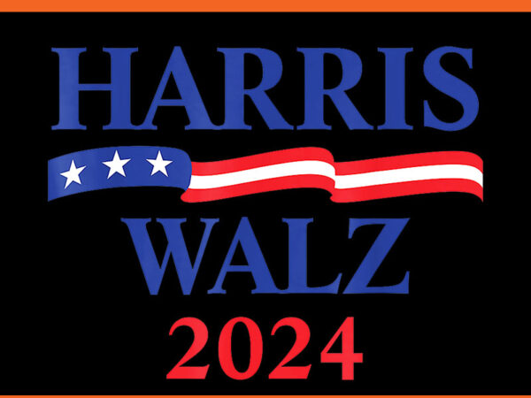 Kamala harris tim waltz 2024 png, harris waltz 2024 png t shirt vector art