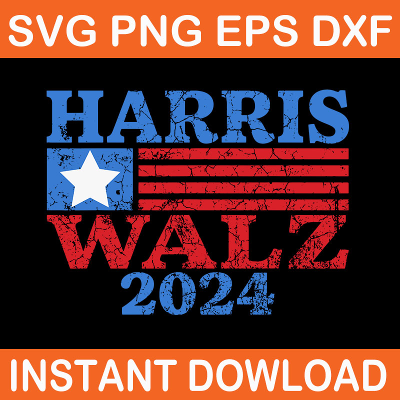 Harris Waltz 2024 SVG, Harris Waltz 2024 Election Kamala Harris Tim Waltz 2024 SVG