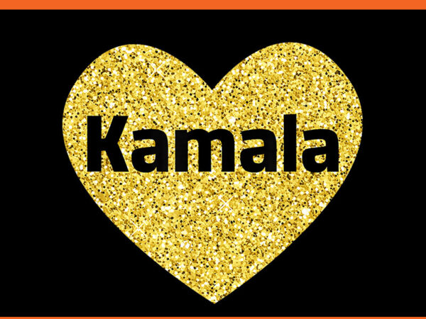 Kamala harris heart png t shirt vector art