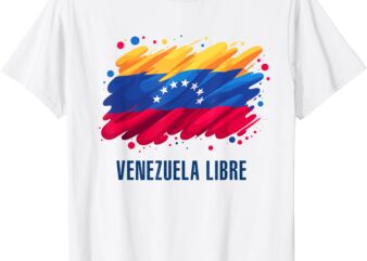 Venezuela Libre 7 Star Flag Family Souvenir T-Shirt