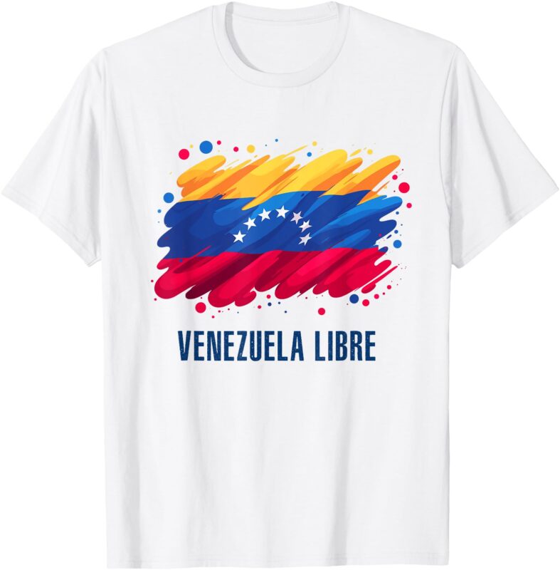 Venezuela Libre 7 Star Flag Family Souvenir T-Shirt