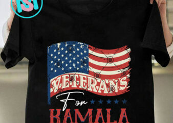 Veterans For Kamala 2024 SVG, Kamala Harris SVG EPS DXF PNG t shirt vector art