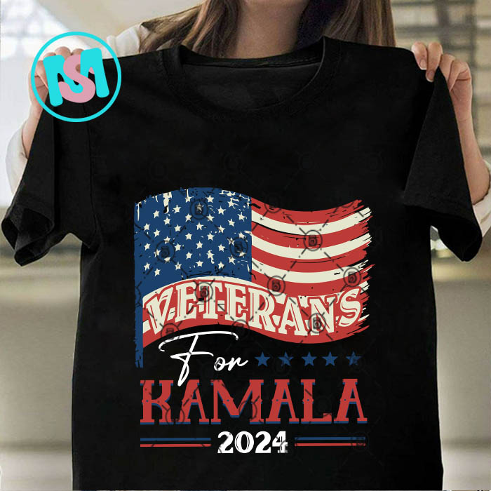 Veterans For Kamala 2024 SVG, Kamala Harris SVG EPS DXF PNG