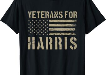 Veterans for Harris 2024 – Military Vets Kamala Harris T-Shirt