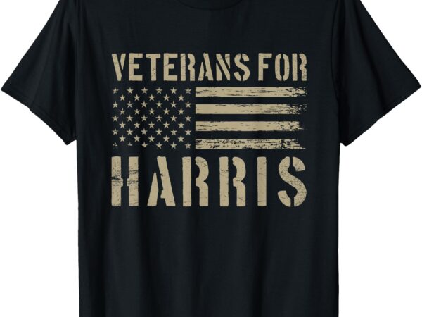 Veterans for harris 2024 – military vets kamala harris t-shirt