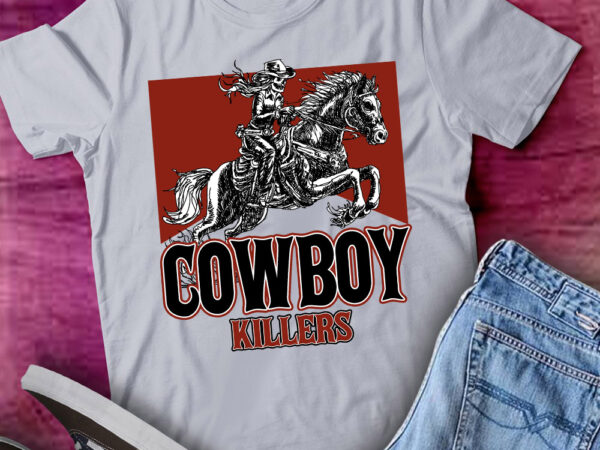 Vintage cowboy 90s western retro skeleton wild west gift lts-d t shirt vector art