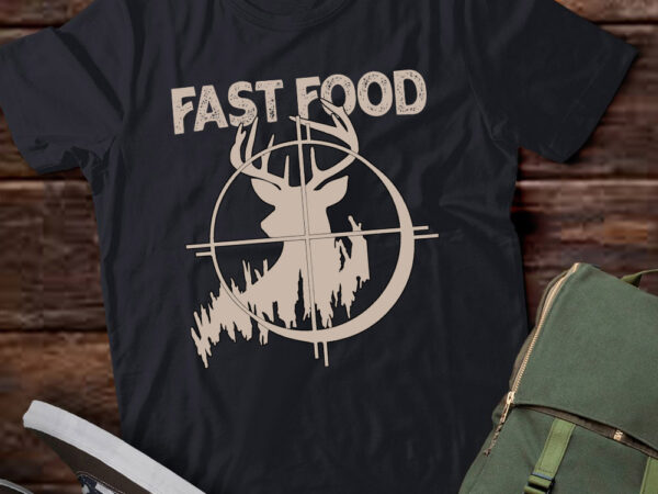 Vintage deer hunting funny hunter fast food gifts lts-d t shirt vector art