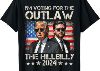 Vintage I’m Voting For The Outlaw And The Hillbilly 2024 T-Shirt