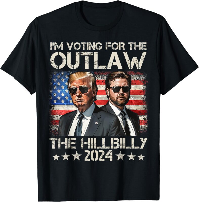 Vintage I’m Voting For The Outlaw And The Hillbilly 2024 T-Shirt