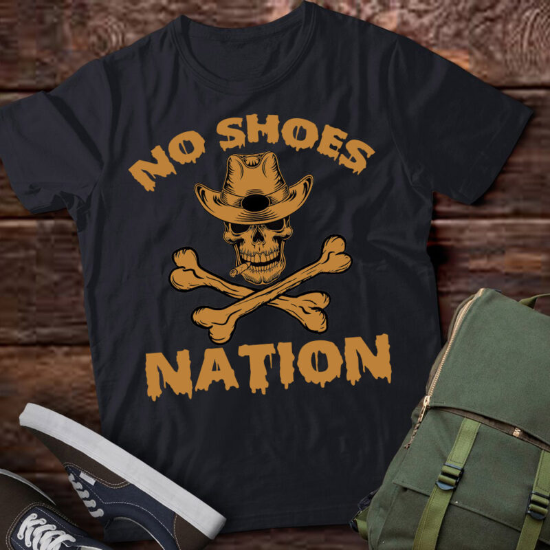 Vintage No Shoes No Nation Funny Sayings Shoes T-Shirt ltsp