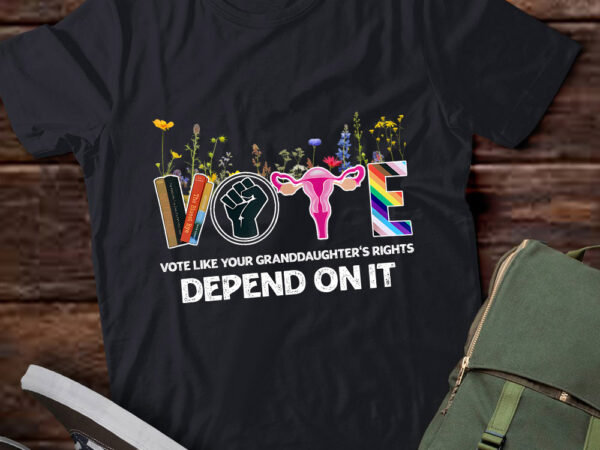 Vote like your granddaughters rights equaility gift lts-d t shirt vector art