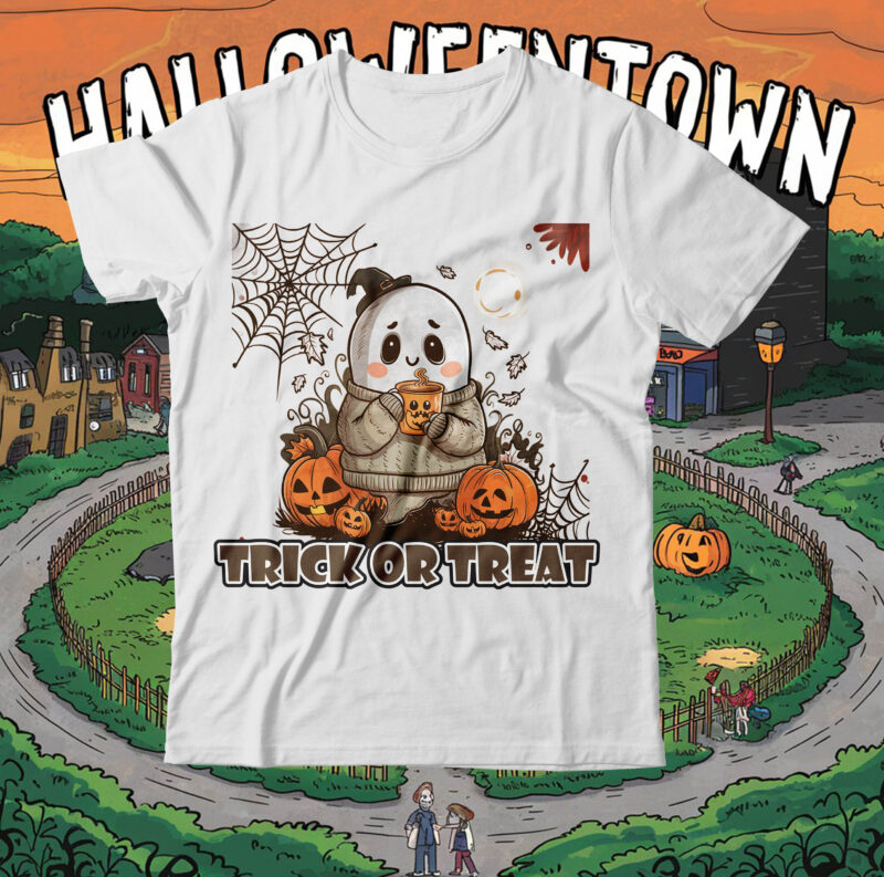 Trick Or Treat t-Shirt Design, Halloween t-shirt design,halloween,Halloween t-Shirt Design bundle,Happy helloween t-shirt design,helloween,t