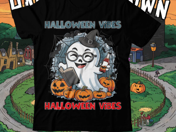 Halloween vibes t-shirt design, halloween t-shirt design,halloween,halloween t-shirt design bundle,happy helloween t-shirt design,helloween