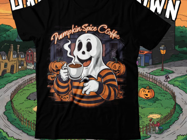 Pumpkin spice coffee t-shirt design