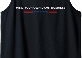 Walz Waltz 2024 Mind Your Own Damn Business Tank Top t shirt design for sale