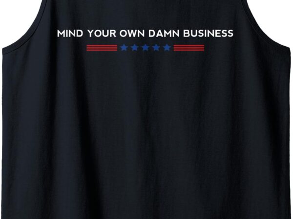 Walz waltz 2024 mind your own damn business tank top t shirt design for sale