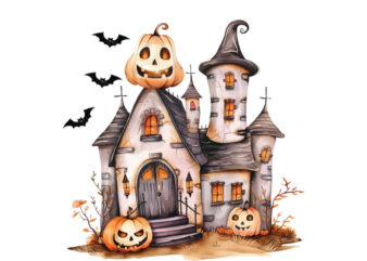 Watercolor Kawaii Halloween home