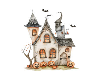 Watercolor Kawaii Halloween home