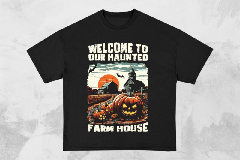 Halloween Farm T-shirt Design Bundle