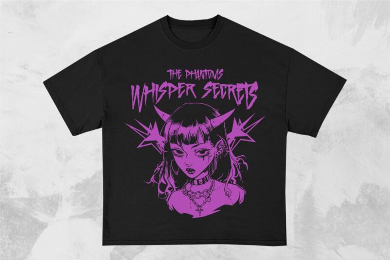 Anime Gothic T-shirt Design Bundle