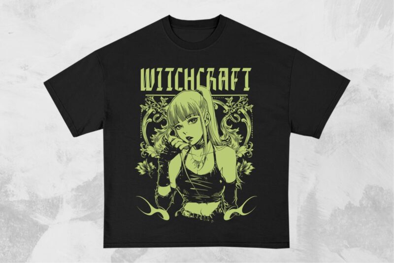 Anime Gothic T-shirt Design Bundle