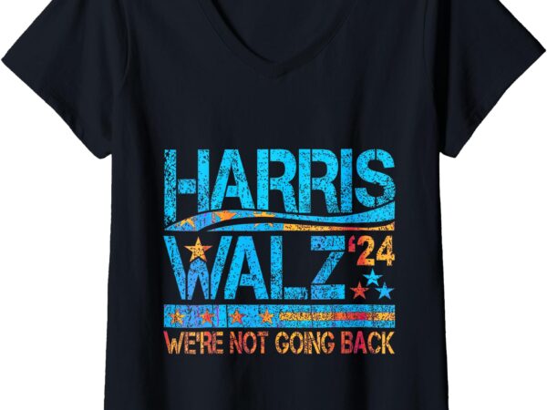 Womens kamala harris tim walz waltz v-neck t-shirt