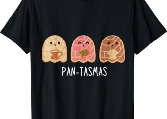 Womens Pantasmas Ghost Funny Spooky Conchas Mexican Ghost T-Shirt