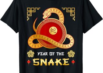 Year Of The Snake 2025 Lunar New Year Chinese New Year 2025 T-Shirt