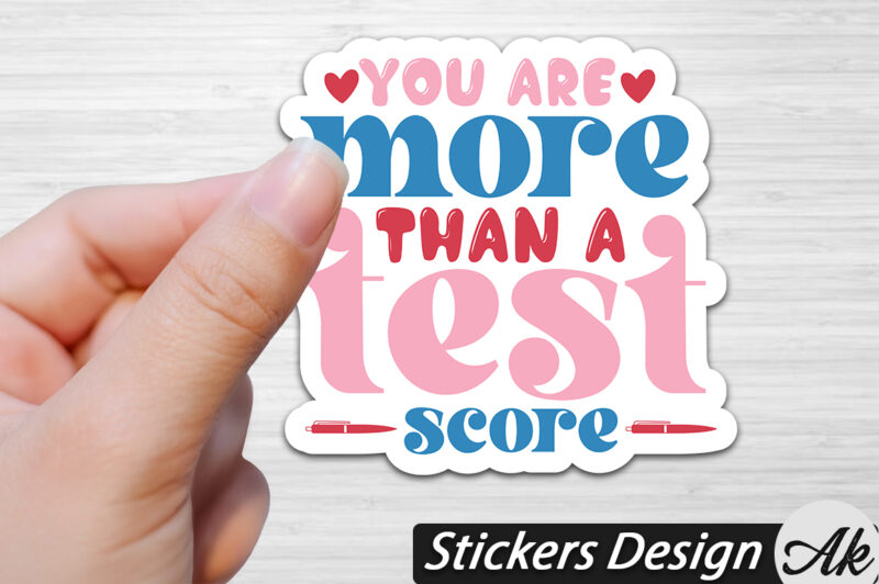 You are more than a test score Stickers