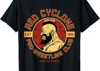 Zangief Wrestling Academy Red Cyclone FGC Design T-Shirt