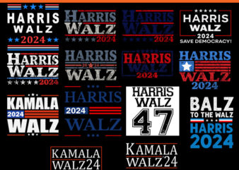 Bundle Harris Walz 2024 SVG, Harris Waltz 2024 SVG, Harris Waltz 2024 Election Kamala Harris Tim Waltz 2024 SVG t shirt template