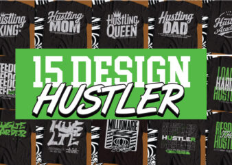 Hustle trendy bundle 15 design 2025