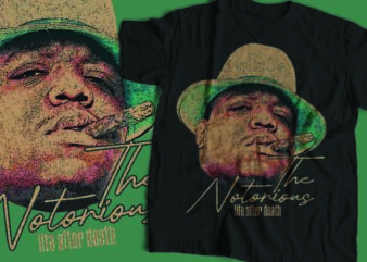 the notorious b.i.g streetwear t-shirt design