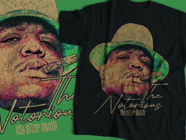 The notorious b.i.g streetwear t-shirt design