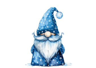 blue Christmas Gnome