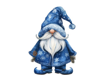 blue Christmas Gnome