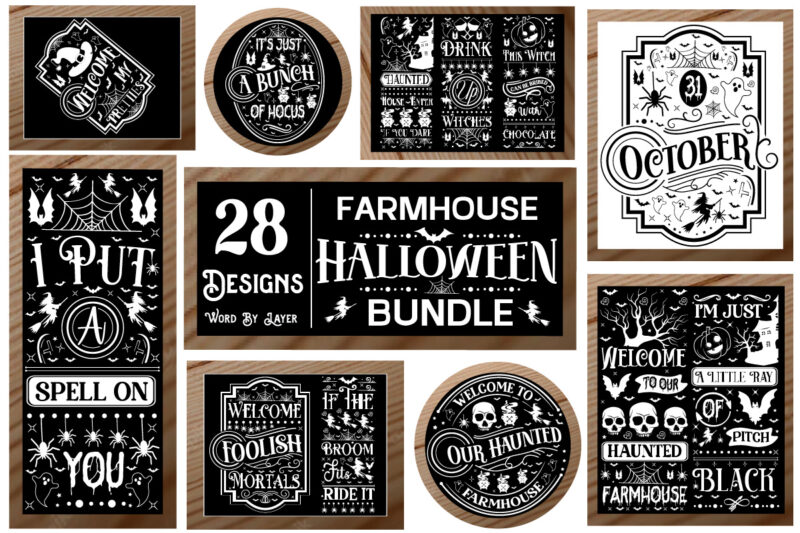 Farmhouse Halloween Mega Bundle, Halloween Big Bundle, Halloween Gift Idea SVG, Halloween Mega Bundle, Halloween Clipart, Halloween Cut file